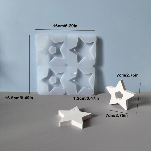 Silicone Star Shape Mold For DIY Crafts Making And Festive 2