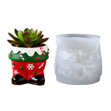 Holiday Themed Reusable Boot Silicone Mould Concrete Craft Home