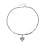 Two Tone Dimensional Heart Necklace Stackable Modern Jewelry 1
