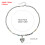 Two Tone Dimensional Heart Necklace Stackable Modern Jewelry 3