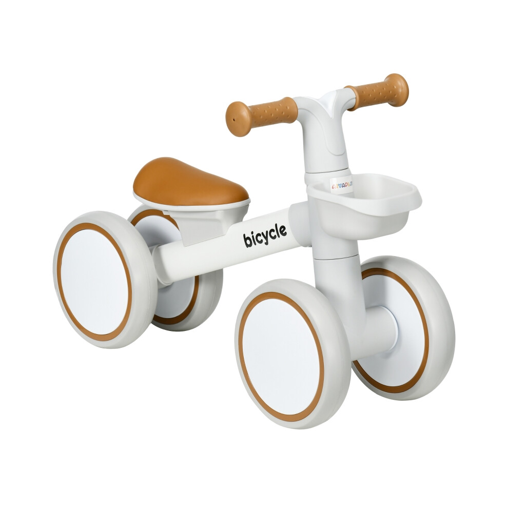 Kids Balance Bike for 1-3 Years Old White Adjustable Seat Silent Wheels & Durable Build for Safe Play & Learning-image-OPC-PMYZQJN-NEW