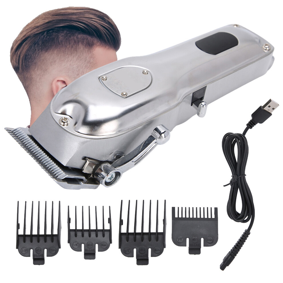 USB Rechargeable Hair Clipper, 2500mAh, 4h Use, 3-12mm Combs