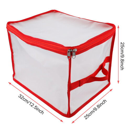Transparent Christmas Light Storage Bag - Collapsible & Convenient 1