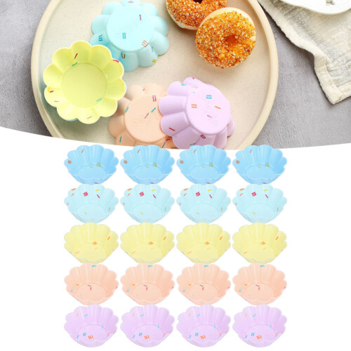 Θήκες για Cupcakes, Φόρμα Ψησίματος από Σιλικόνη, Εύκολα Καθαριζόμενες Μίνι Θήκες για 1