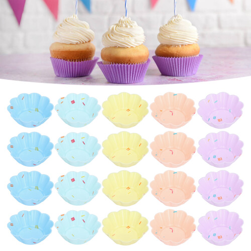 Θήκες για Cupcakes, Φόρμα Ψησίματος από Σιλικόνη, Εύκολα Καθαριζόμενες Μίνι Θήκες για 2
