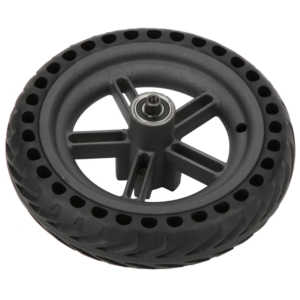 Rear Rubber Wheel for Electric Scooter PRO, 19.8x19.8cm Black-image-OPC-PMZ2667-NEW
