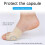 Silicone Bunion Corrector Toe Straightener & Separator Adjustable Fit 8