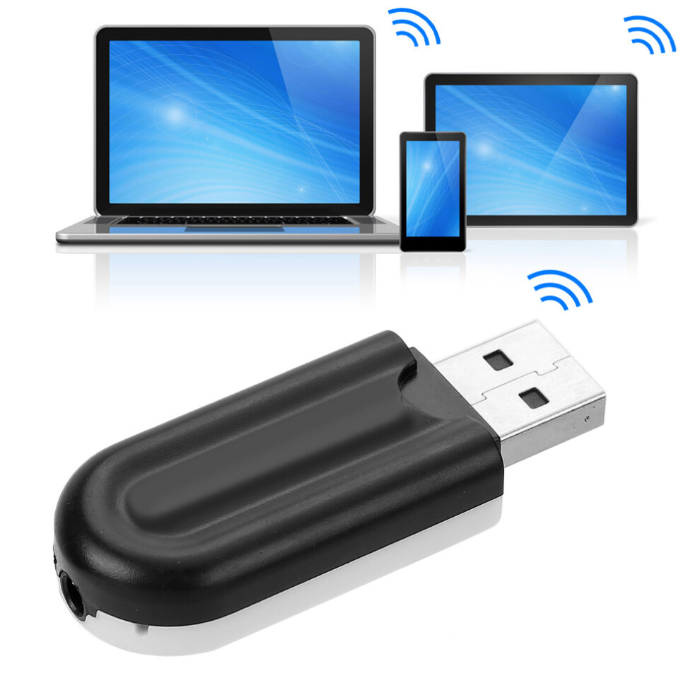 Dual Output Usb Bluetooth Audio Receiver, 2.1+Edr Black 5021361334769