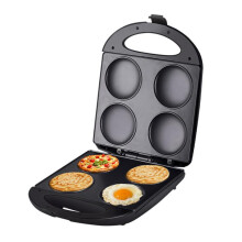 Mini Pancake Pan, Nonstick Pan Cake Maker Griddle, 4 Hole Tabletop Crepe Maker, Electric Arepa Maker, Double-sided Heating Griddle