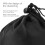 Black Polyester Drawstring Bag: Durable Skipping Rope Storage Pouch 3