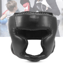 Children & Adult Boxing Head Guard Helmet, Adjustable, Black