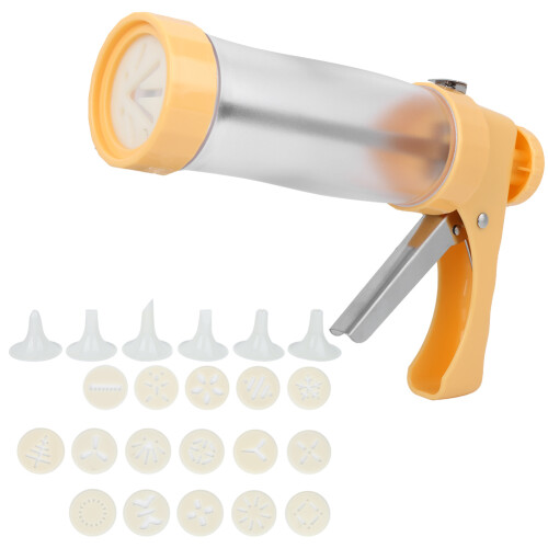 Cookies Biscuit Maker Set | PP Plastic & Steel, Yellow 1