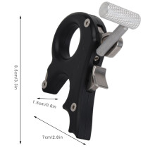 Bogen 3-Finger-Griff Daumen-Kaliber-Trigger-Zubehör Schwarz 8,5 cm