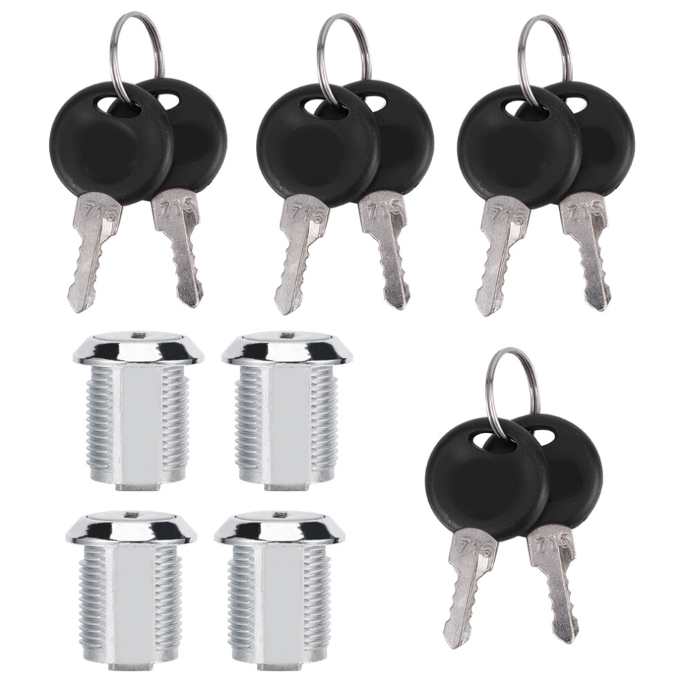 4-Pack Zinc Alloy Cam Lock Set Â 103-20, 25, 30Mm For Mailboxes & Cabinets 3321361341265