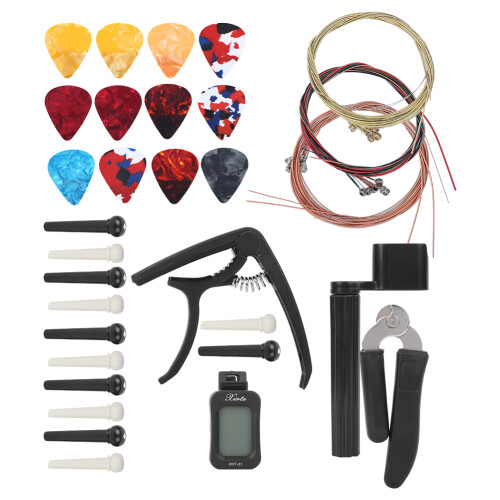 Guitar Accessories Kit with Tuner, Strings, Cutter, Capo & Picks 1