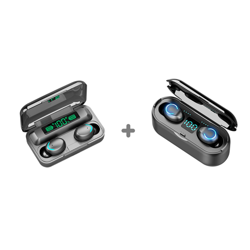 F9-5 True Wireless Earbuds Ipx5 Waterproof, 1500Mah Charge Case, 4H Play Black 4941361346467