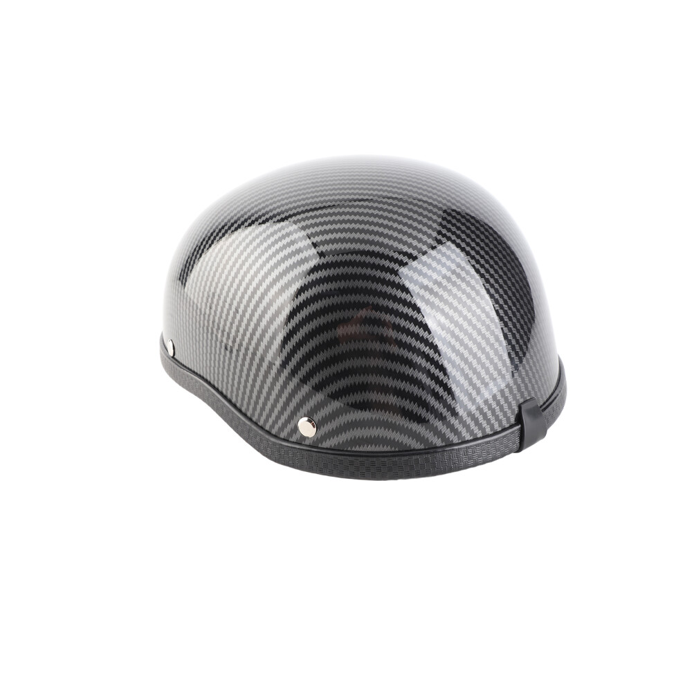 Motorcycle Half Helmet Abs Plastic Cotton Cap For Bikers Carbon Striation Size 9401361348373