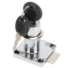 3 Piece Desk Drawer Lock Kit with Keys for Office Cabinets Wardrobes Hardware
