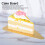 300pcs Gold Triangular Cake Boards 118x78mm Dessert Display Trays 9