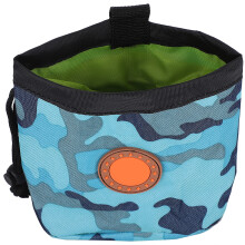 Hundehund Welpen Snack Taillentasche Blau Camouflage 14x13x6,5 cm