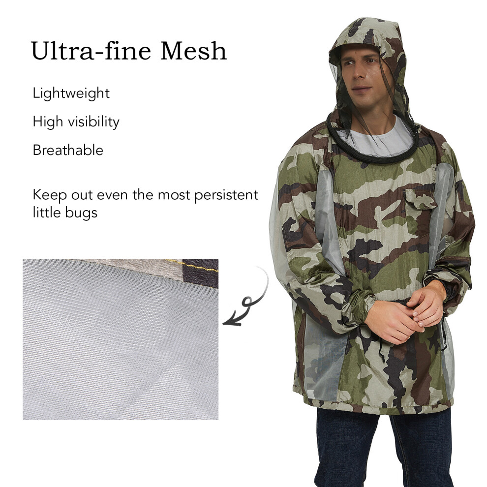Breathable Mosquito Bug Jacket with Zippered Hood for Men & Women-image-OPC-PMZ2F2B-NEW