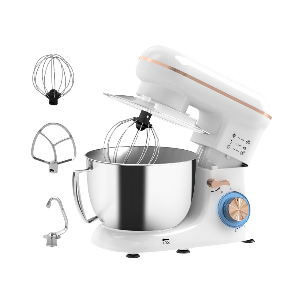 White Kitchen Stand Mixer 1300W with Accessories - High Power 1300W Versatile for Baking and Food Preparation-image-OPC-PMZ2FM8-NEW