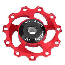 Mountainbike-Hinterrad-Grobel, 11T, leicht, schwarz-rot für Fahrräder