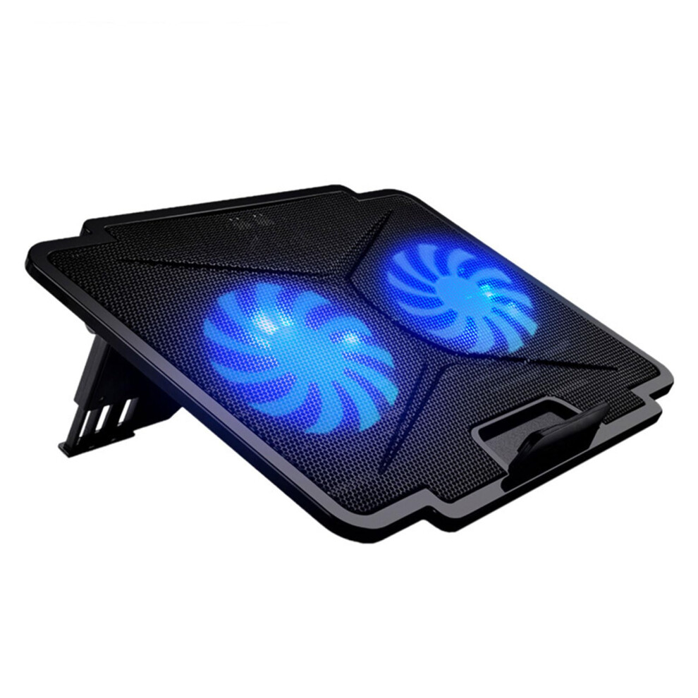 Led Laptop Cooling Pad Gaming Coolers Fan Stand With Quiet 2 Usb Port Coolers Stand 9339159236673