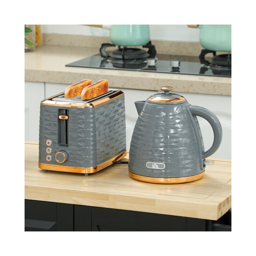 3000W Rapid Boil Kettle & 2-Slice Toaster Set â 1.7L Capacity Grey with 7 Browning Controls & Crumb Tray-image-OPC-PMZ2GKM-NEW