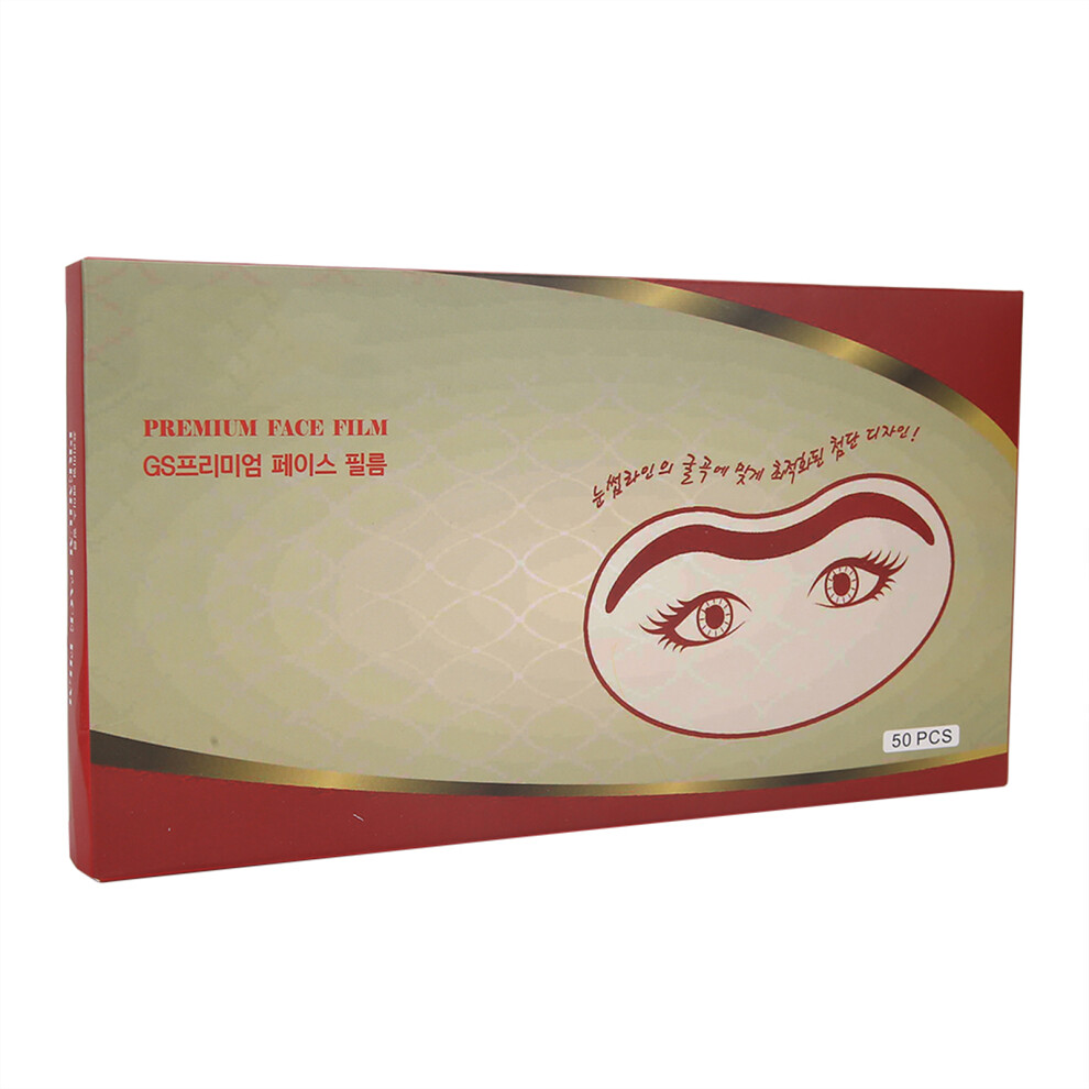 Unisex Salon 50Pcs Unbreakable Eye Face Protection Shields For Hair Dye And Hairspray