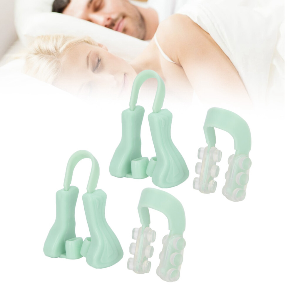 Green Nose Bridge Straightening Clip Silicone Portable Nose Shaper Accessory