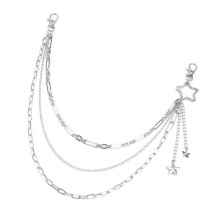 Multi Layer Star Pants Chain Alloy Body Jewelry For Stylish