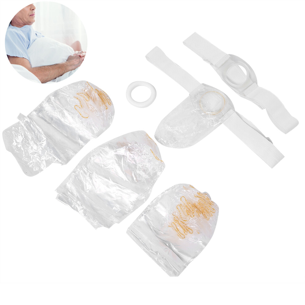 100 Pcs Disposable Skin-Friendly Colostomy Bags, 95x4cm, Drainable