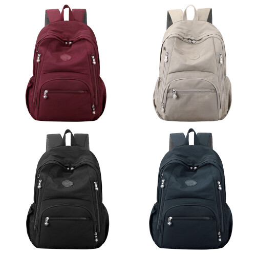 Large Capacity Backpack Travel Backpack Laptop Backpack-Black 1