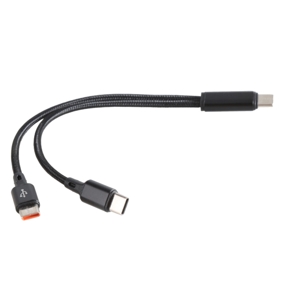 Fast Speed Usb C To 2 C Splitter Cable For Charging-0.2M Black 7704000141123