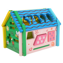 Holzbausteine-Spielzeug, Formenpuzzle, Pädagogisch für Kinder von 0 bis 6 Jahren
