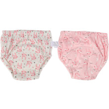 2 Stück Baumwoll-Baby-Windelhosen zum Trockenwerden, 6-24 Monate, Größen 23x22,5 cm