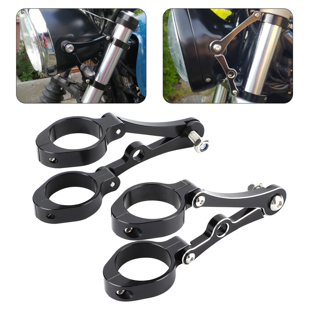 Motorcycle Headlight Bracket Clamp Aluminum Alloy 39Â41Mm Black 4611361370945