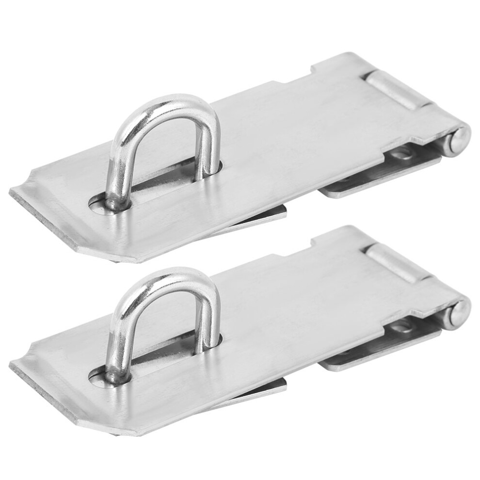 2PCS Stainless Steel Hasp Lock Security Gate Latch for Furniture & Doors-image-OPC-PMZ2P5V-NEW
