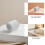 Weiße Flex-Fussleiste PVC Selbstklebend Einfach Installation 8