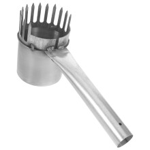 Durable Stainless Steel Fruit Grabber Tool Silver Outdoor Picker