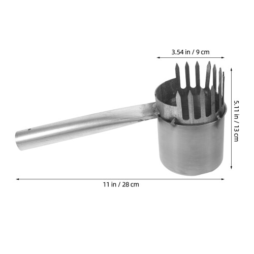 Durable Stainless Steel Fruit Grabber Tool Silver Outdoor Picker 2