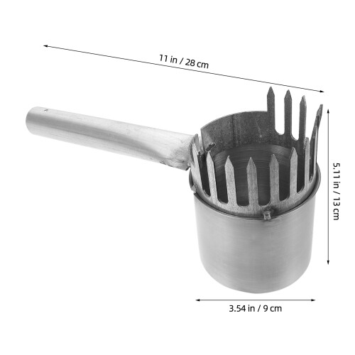 Durable Stainless Steel Fruit Grabber Tool Silver Outdoor Picker 1
