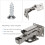 Degree Concealed Door Hinges for Kitchen Cabinets Adjustable with Screws 6