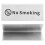 V-Type Stackable 'No Smoking' Table Sign Durable Stainless Steel 8