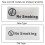 V-Type Stackable 'No Smoking' Table Sign Durable Stainless Steel 3