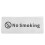 V-Type Stackable 'No Smoking' Table Sign Durable Stainless Steel 4