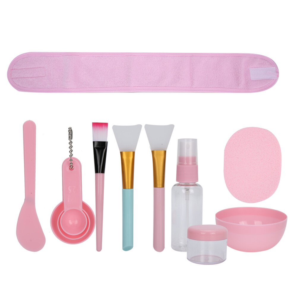 Home Facial Mask Kit 12pcs - Makeup Tools Spoon Bowl Brush Spray Bottle