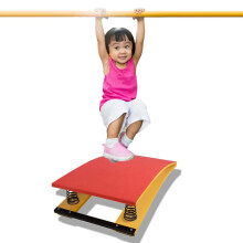 Beginner for Child, Young Kids No Deformation Vault Equipment, Thickened 2 Spring Inside Springboard Sport Equipment (Red)