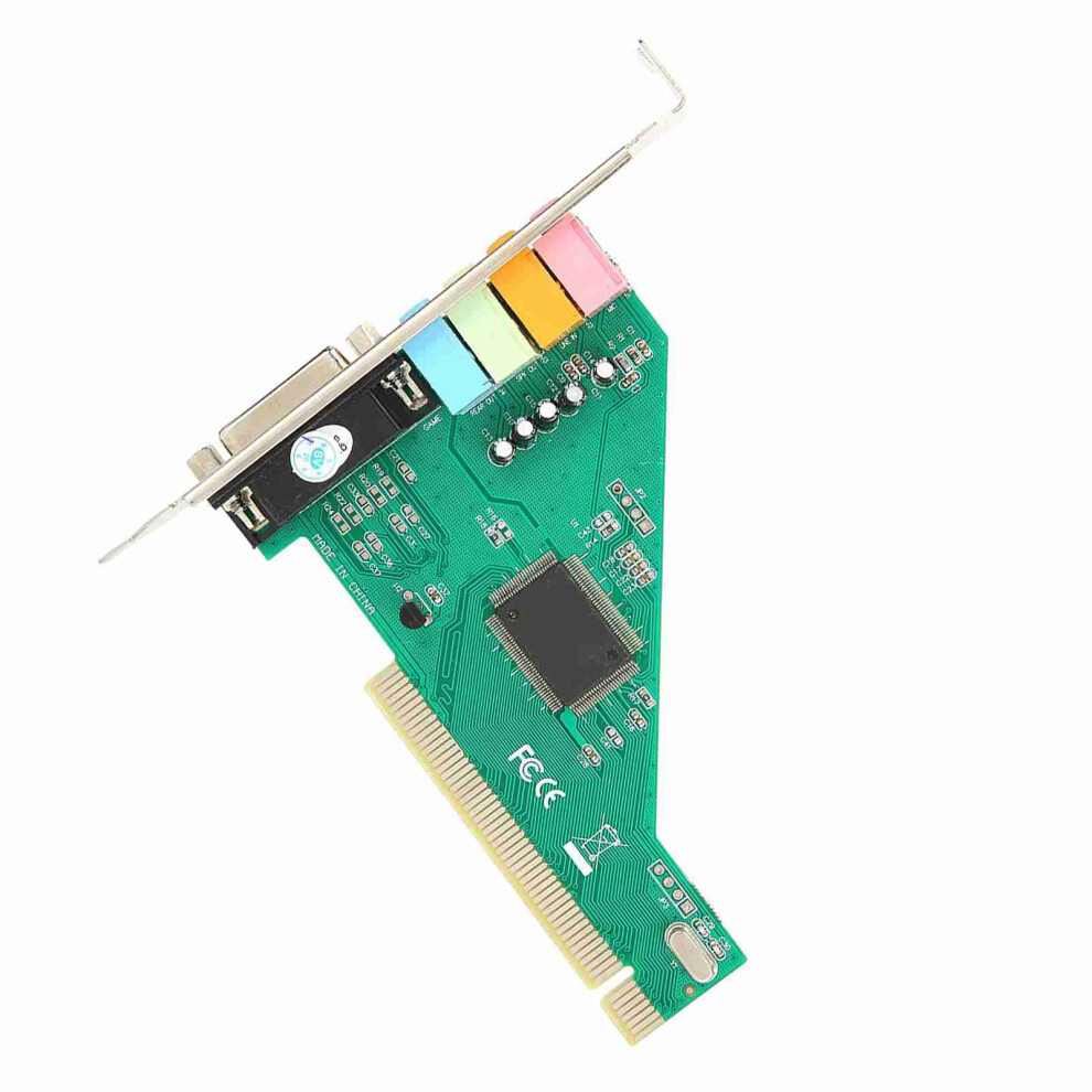 Internal Computer Sound Card Pci 4.1 Channel Stereo Surround Audio Cmi8738 3131361385806